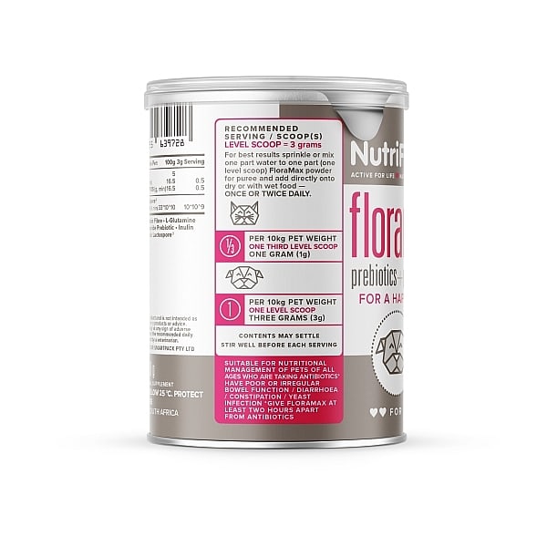 Floramax Prebiotic And Probiotics For Dogs And Cats 180G - Image 9