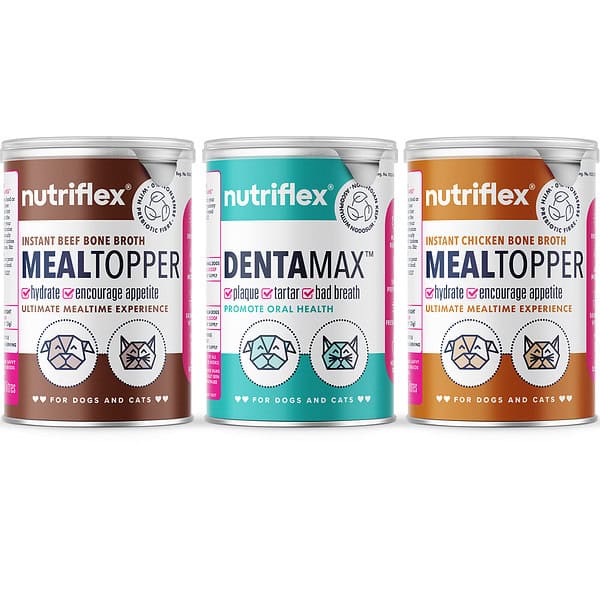 Canine Dental Bundle: Dentamax Oral Care And Bone Broth Meal Toppers