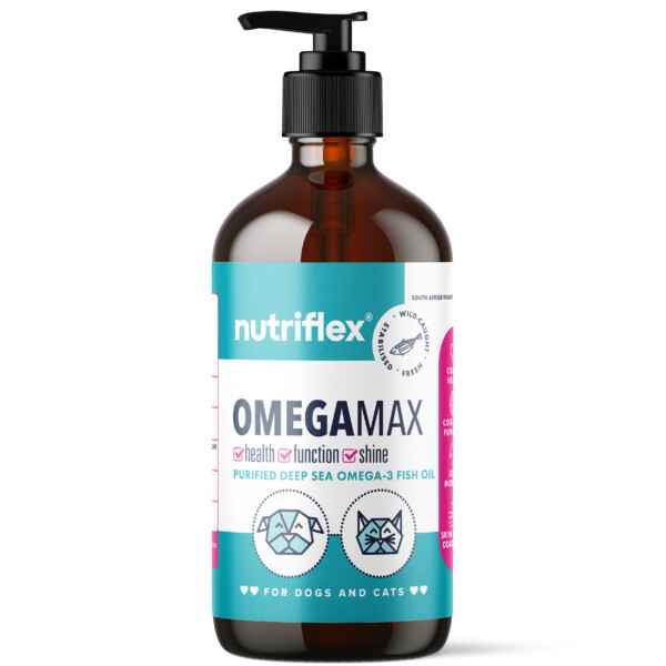 Omegamax Fish Oil For Dogs And Cats. Premium Omega-3 Fatty Acids For Pets 250Ml